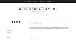 Desktop Screenshot of debtreduction101.com