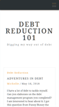Mobile Screenshot of debtreduction101.com